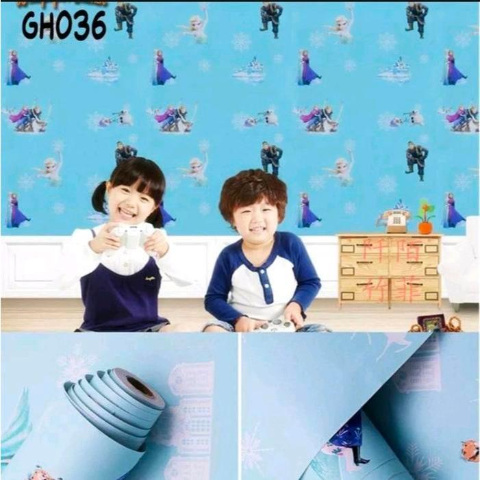 Wallpaper Dinding Stiker Sudah Ada Lem Motif Karakter Anak Anak Doraemon CY 1153- 45 cm x 3,5 - 4 m