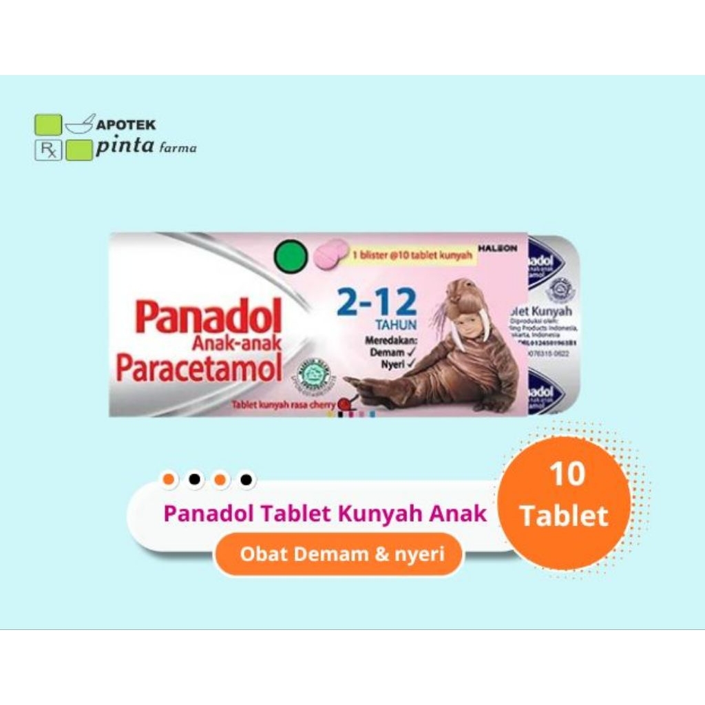 Panadol tablet kunyah anak