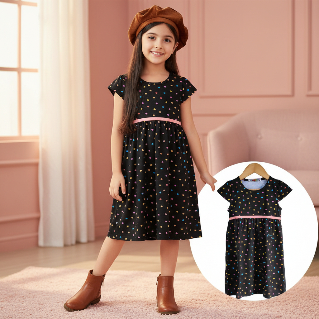 Dress Anak Perempuan Loly 1-5 Tahun Baju Anak Bayi Perempuan Ramona Co