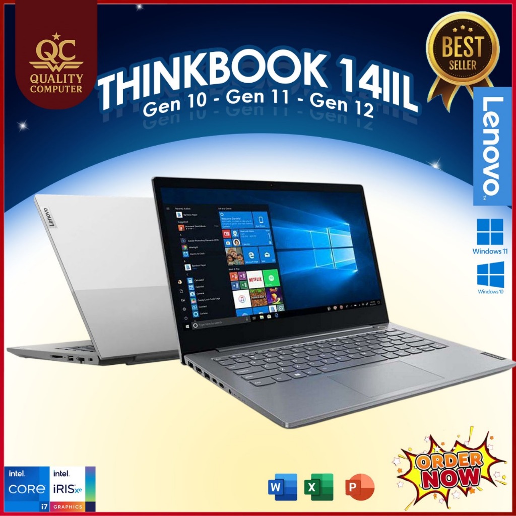Lenovo Thinkbook 14 | 15 | 13 IIL G3 G2 G1 Intel Core I7 / I5 | Ryzen 7 / 5 / 3 RAM 16GB 512GB