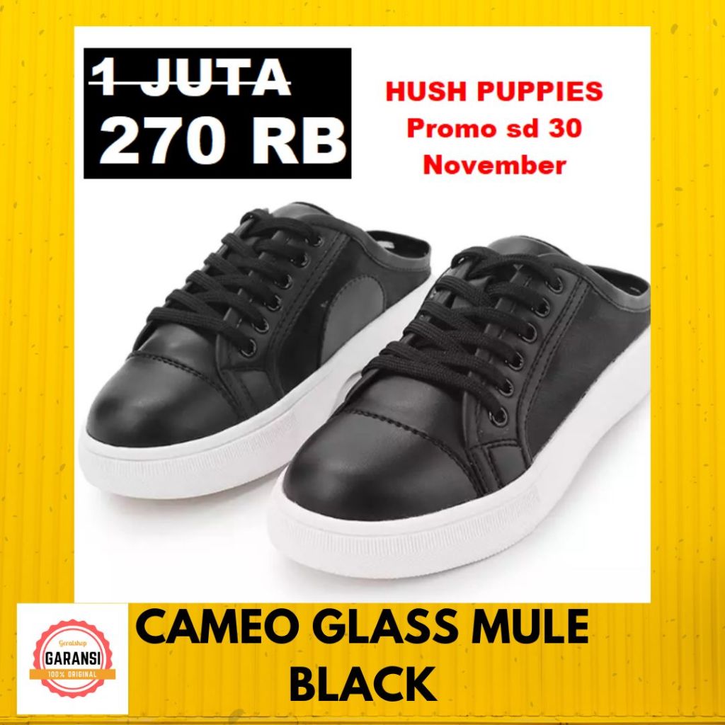 Sepatu sneakers wanita seri CAMEO GLASS MULE  Hush Puppies 100% original store