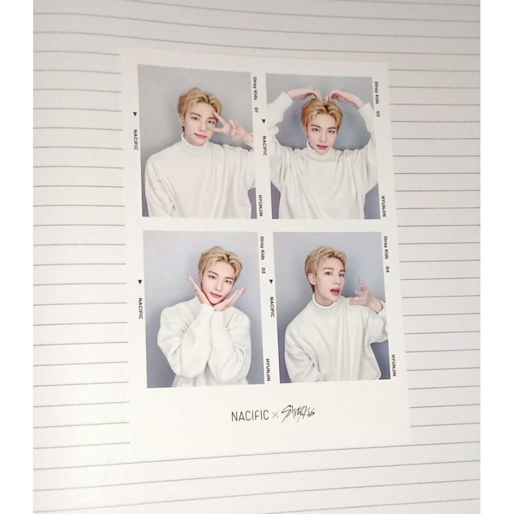 CLEARANCE SALE / Photocard Straykids Hyunjin 4cut Nacific R16 maxident Noeasy 5-star Rock Star ATE H