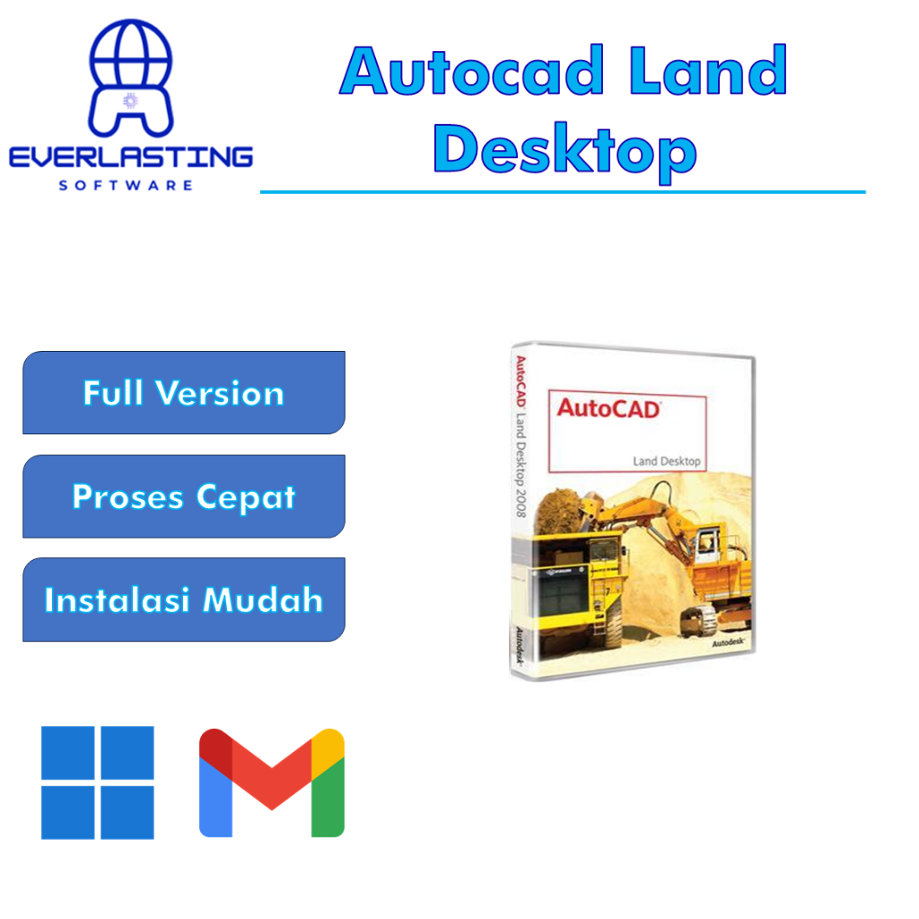 AutoCad Land Desktop Full Version Software Pembuat Digital Terrain Models Full Lisensi Lifetime