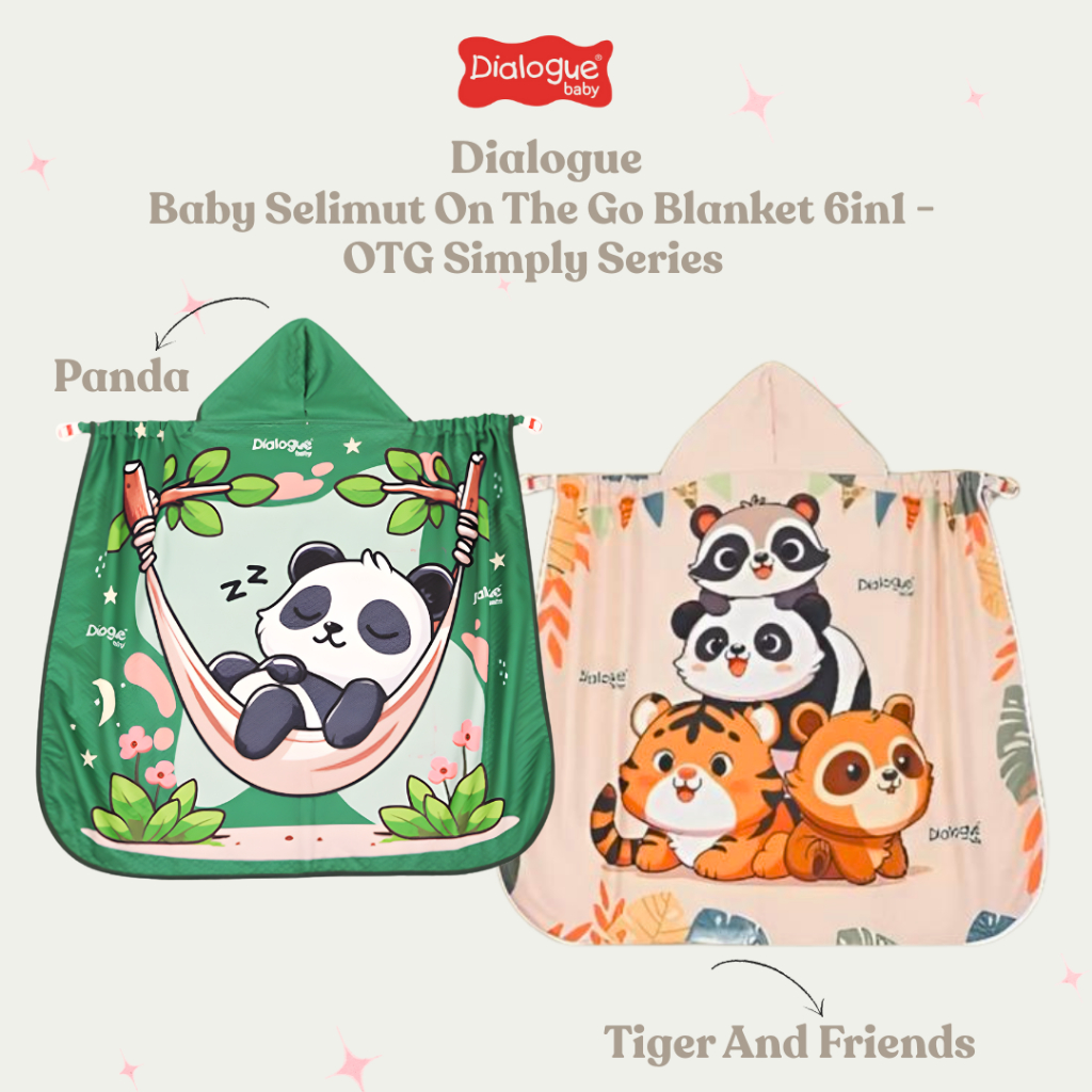 Dialogue Baby Selimut On The Go Blanket 6in1 -  Simply Series