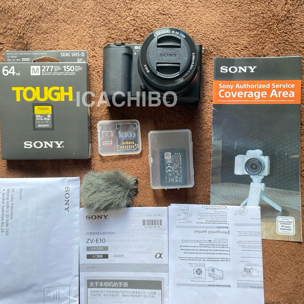 [Second / Bekas Pakai] Sony ZV E10 Sony ZVE10 Mirrorless Camera Kit 16-50mm