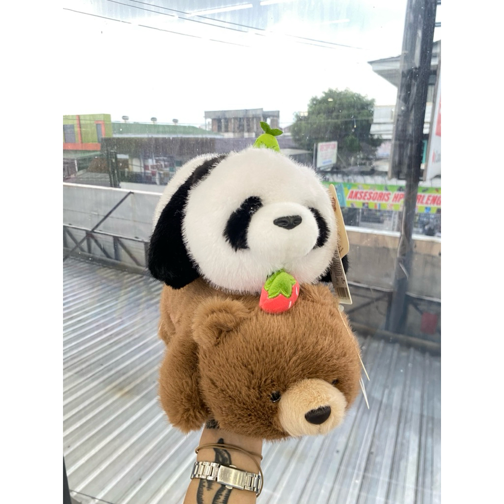 Miniso Bear panda plush Toy / boneka mainan anak
