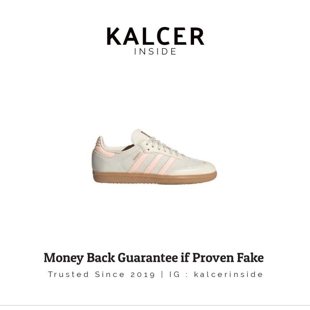 Adidas Samba OG J Wonder White Clear Orange (100% ORIGINAL)