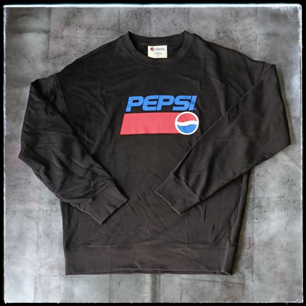 PEPSI x TOPTEN Crewneck katun art vintage size XL