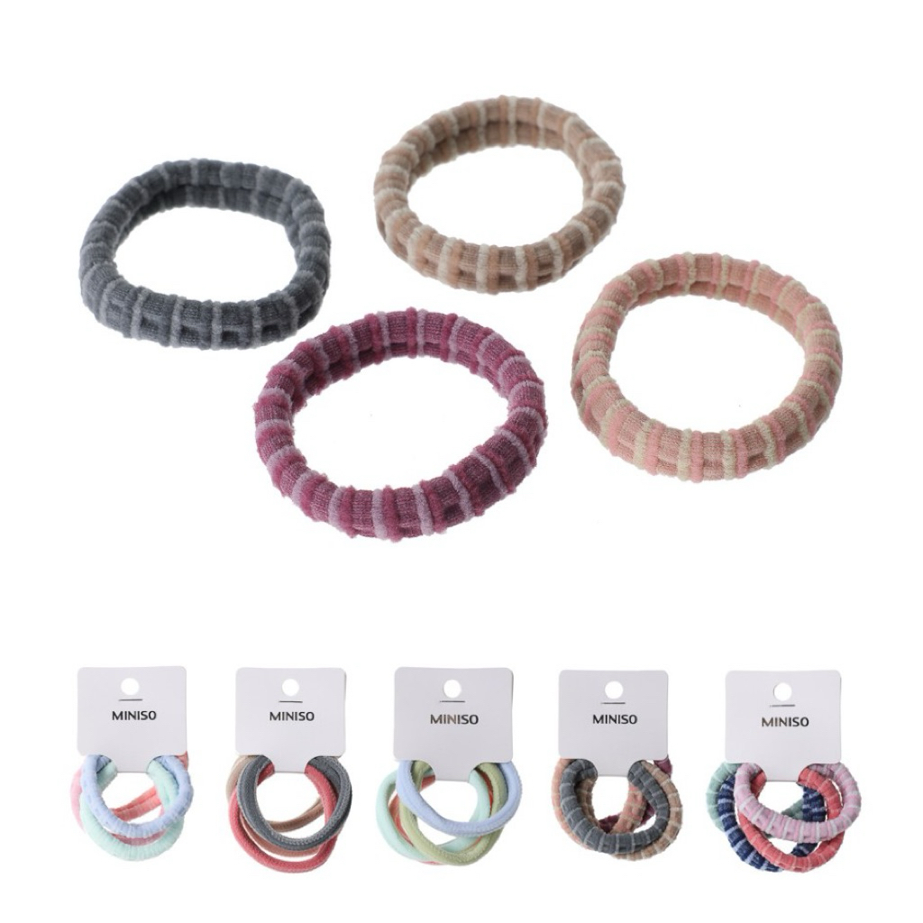 Miniso Textured Colored Hair tie / ikat ranbut