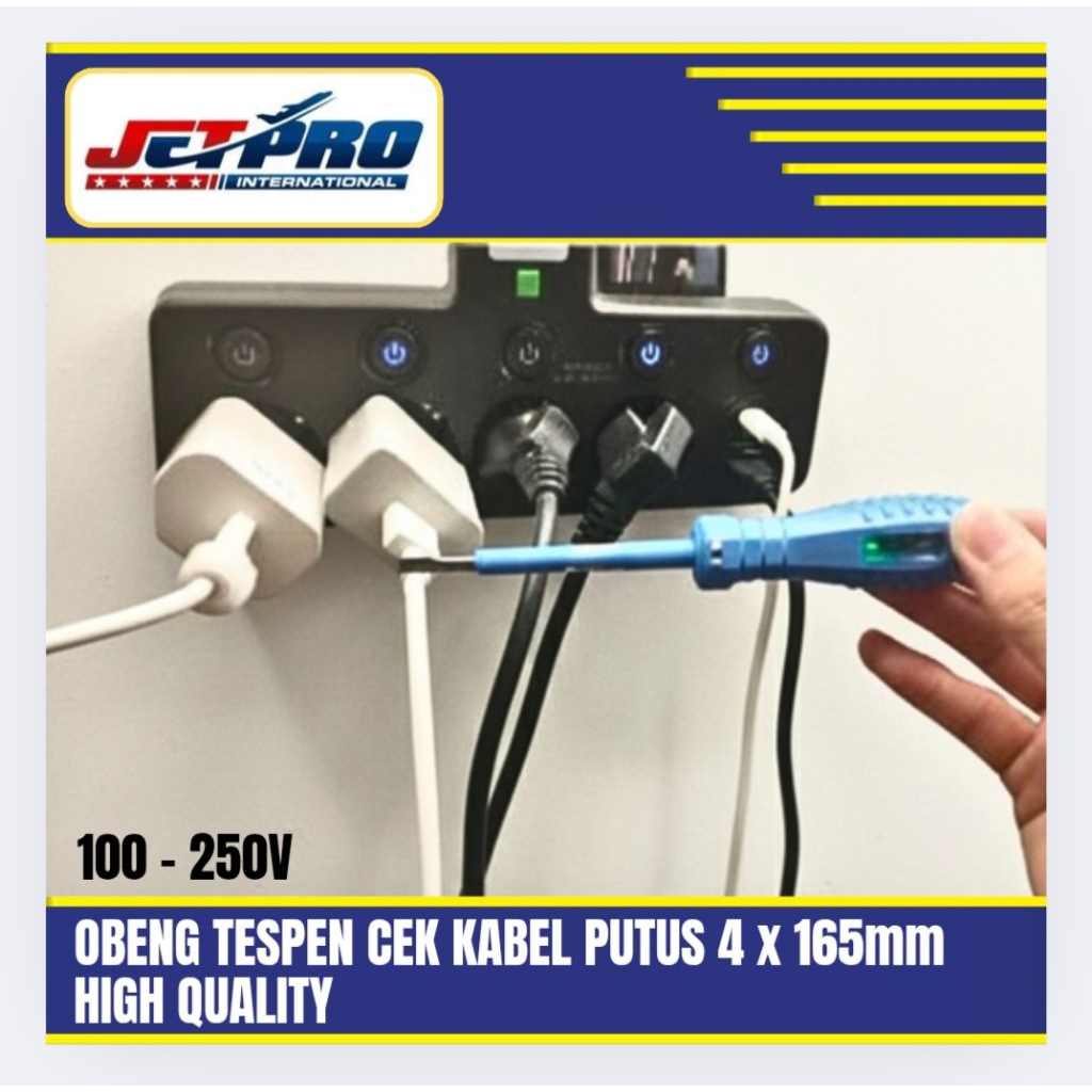 Obeng Tespen Cek Kabel Putus Jetpro