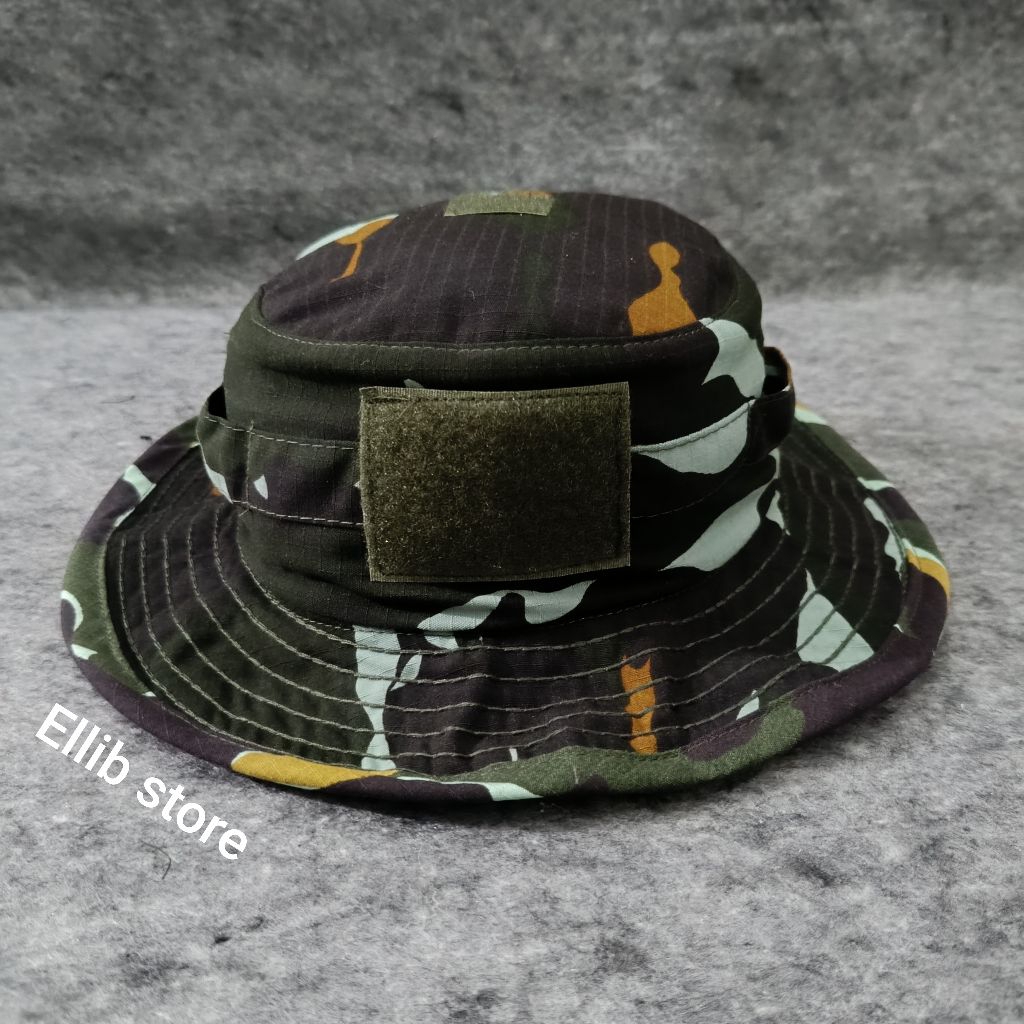Topi Rimba Tactical Loreng Brimob Premium / Topi Rimba Loreng Brimob / Topi Rimba Tactical