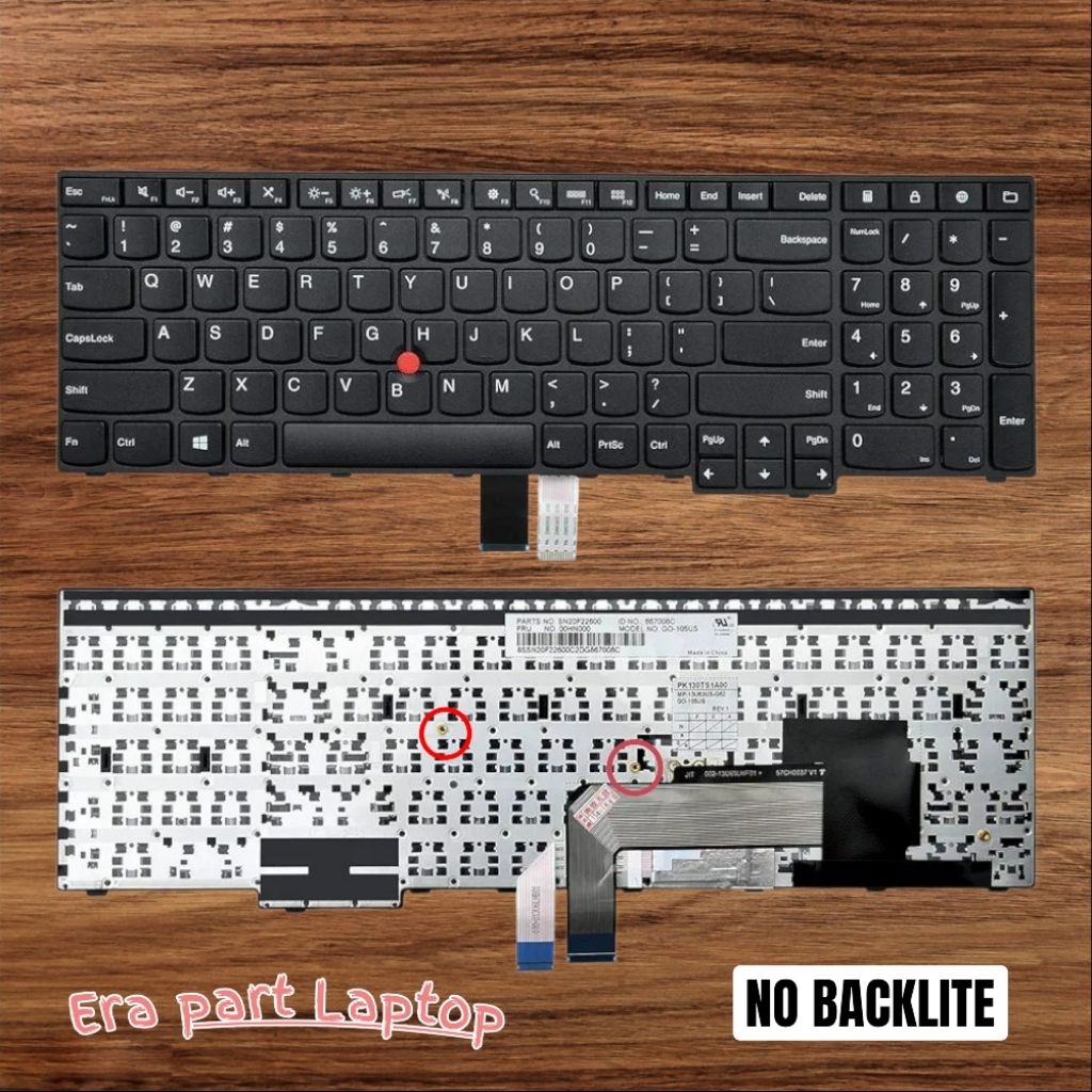 Keyboard Laptop Lenovo ThinkPad E550 E550C E555 E560 E565 No Backlite