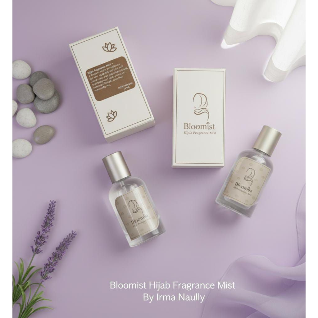 BLOOMIST HIJAB FRAGRANCE MIST | PARFUM HIJAB | PARFUM | PERFUME | BY IRMA NAULLY | PEWANGI KAIN | BO