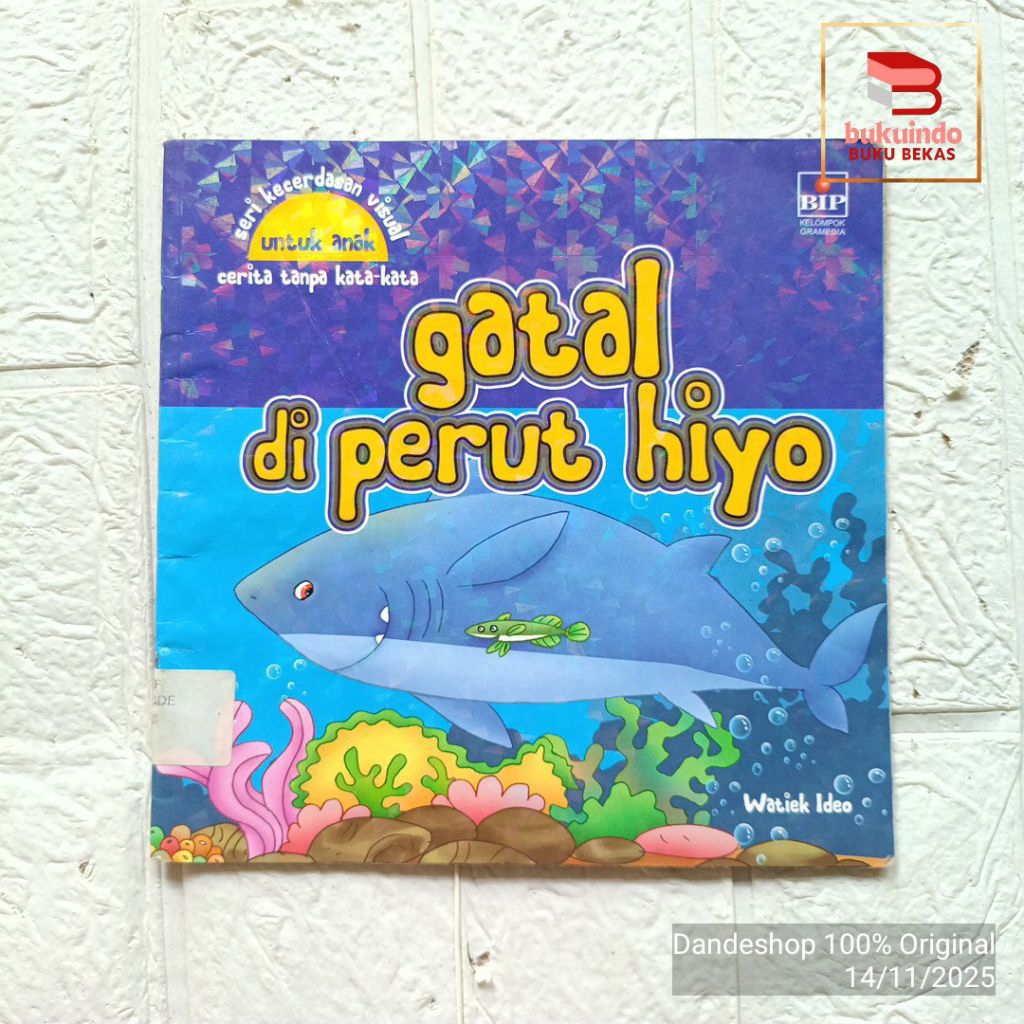 (ex perpus) Gatal di Perut Hiyo - Seri kecerdasan visual untuk anak cerita tanpa kata-kata - Buku Ce