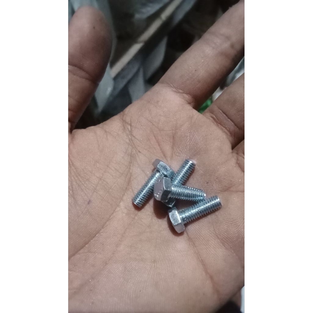 baut mur 5x15 panjang 1,5cm baut 8