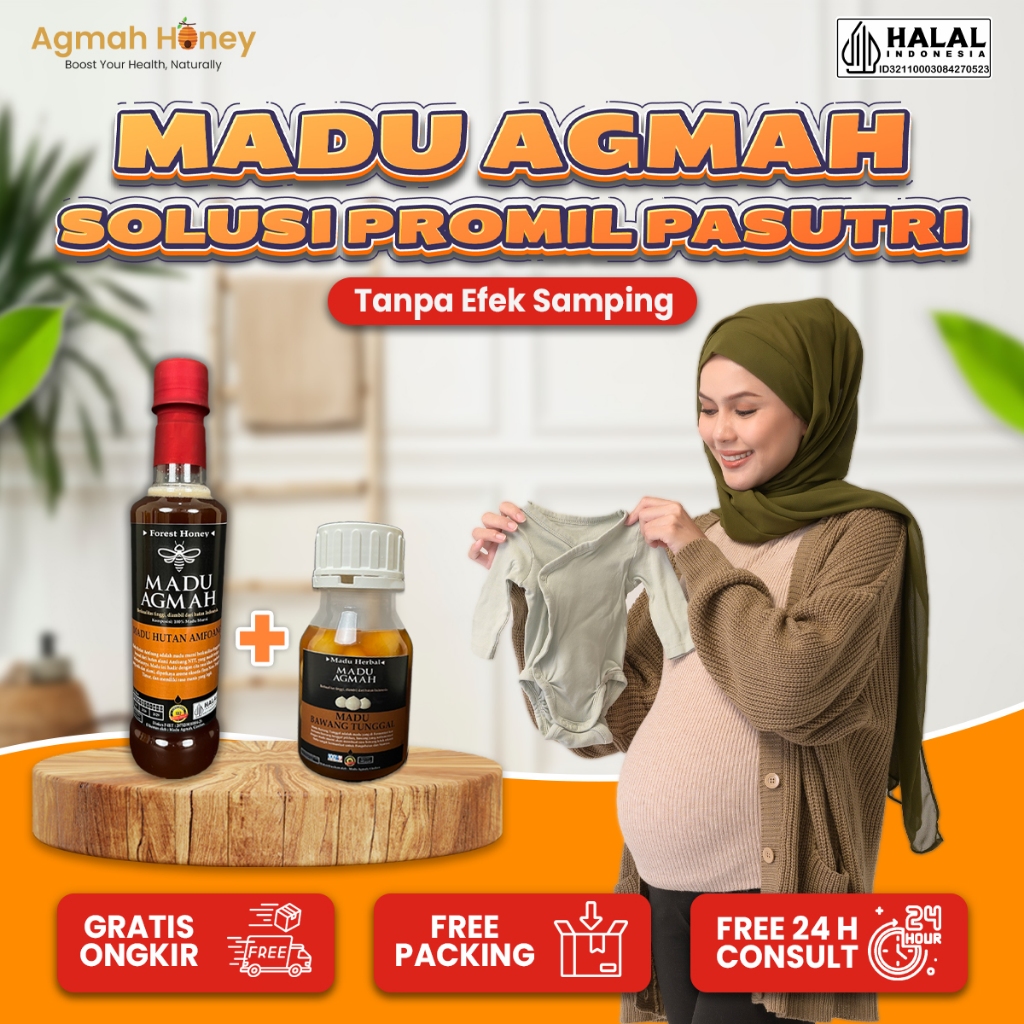 Original Madu Agmah Program Hamil Peningkat Kesuburan Suami Istri Herbal Halal