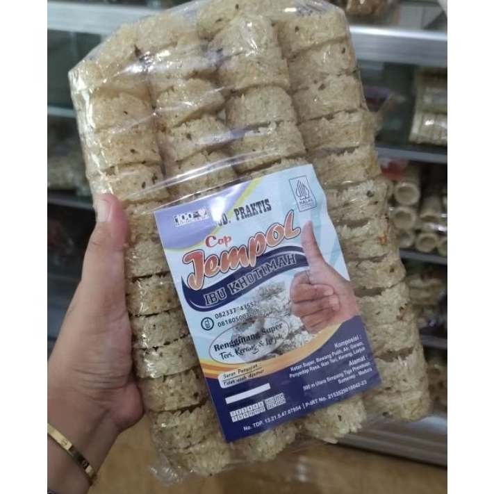 Rengginang lorjuk Cap Jempol asli Rengginang Teri kerang dan lorjuk