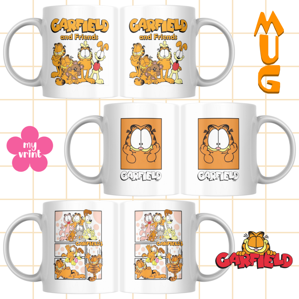 Mug Garfield / Gelas Garfield / Cangkir Garfield