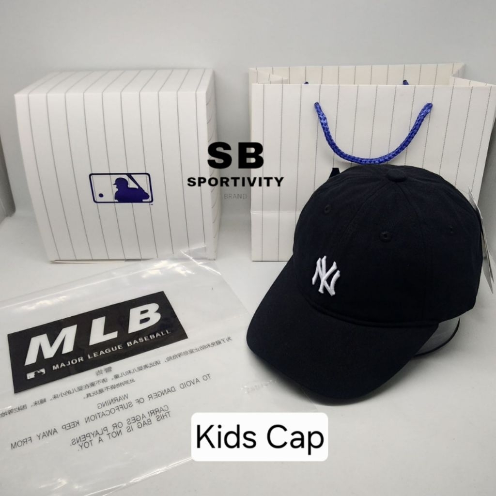Topi Anak / Kids Cap Baseball MLB NY Vintage Black