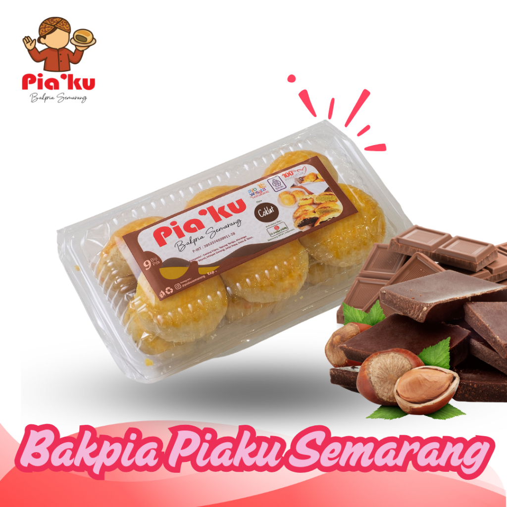 Bakpia Piaku Semarang - Rasa Coklat Isi 9 Biji