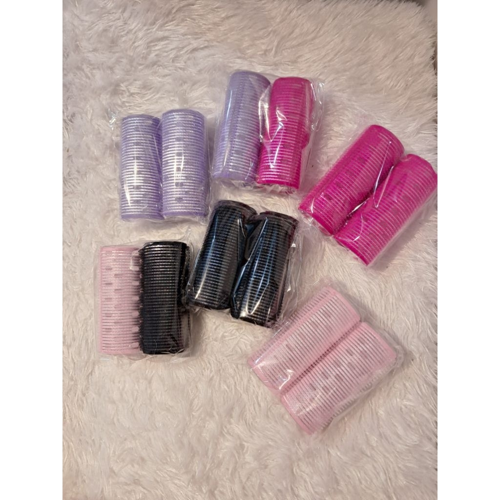 (Isi 2pcs) Rol rambut nilon polos panjang 10.5cm - rol nilon - rol rambut - rol polos - rol salon - 