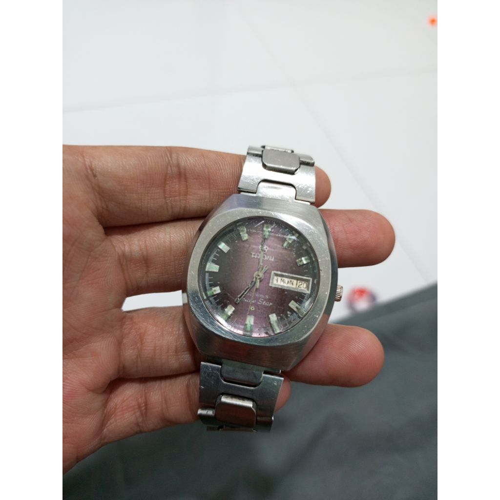 Titoni purple dial space star prism glass