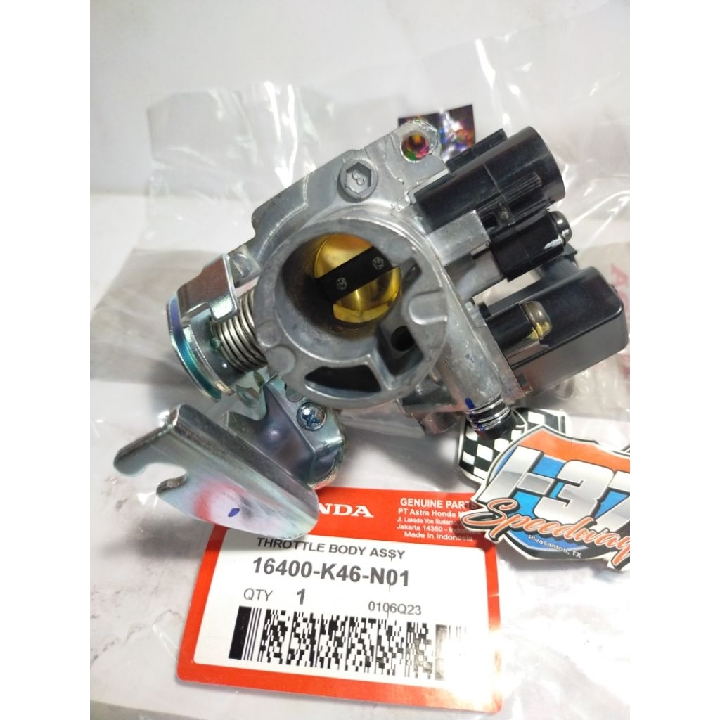 THROTTLE BODY ASSY BEAT FI, SCCOPY FI, VARIO 110 FI NON LED (K46-NO1)