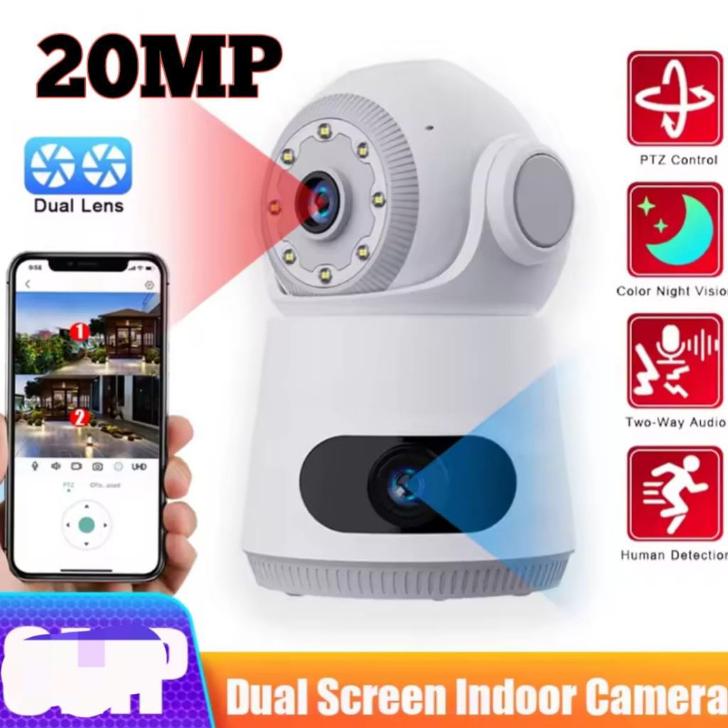 IPCam 2 Lens Snowman CCTV V380 IP Camera mini HD 1080P wireless CCTV wifi snowman kamera cctv
