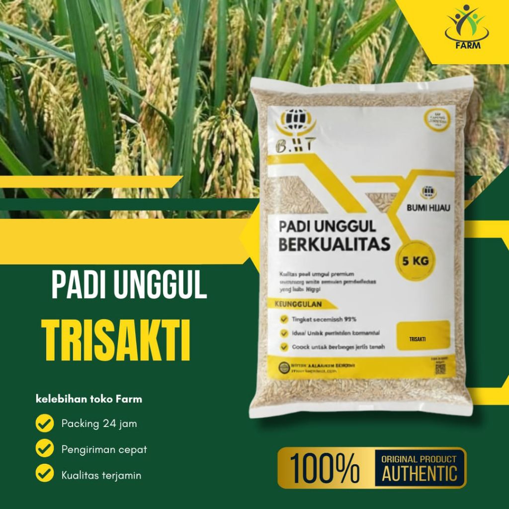 Benih padi TRISAKTI dalam kemasan 5kg