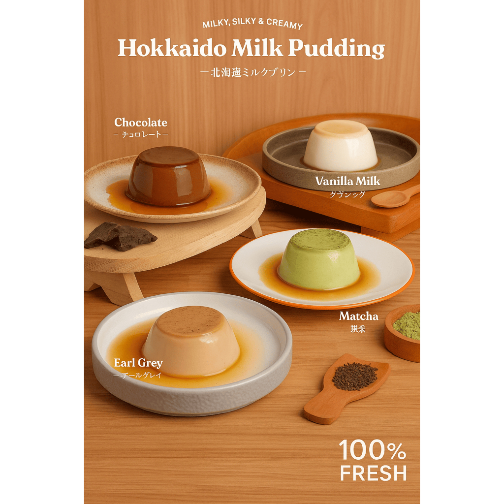 Puding Caramel Cup / Japanese milk pudding gyukaku brown sugar/ (Lamakbana) Kurir Instant