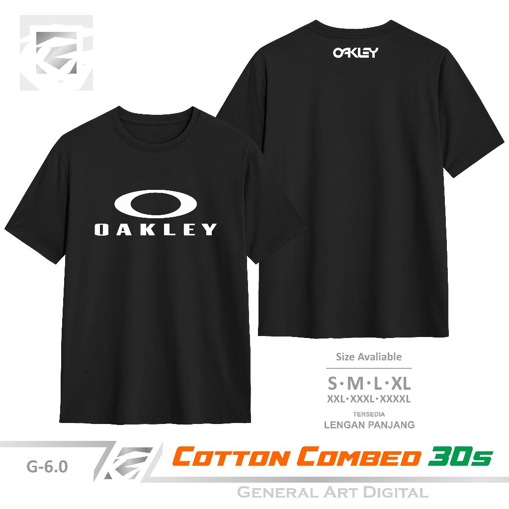 Baju Kaos Logo Oakley T-Shirt pria wanita kaos Oakley