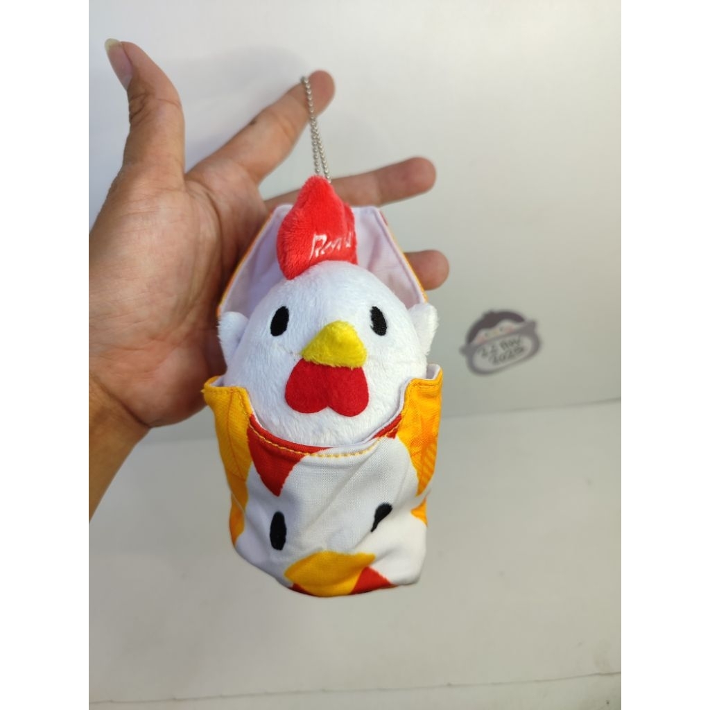 boneka ayam mirip harvest moon mini keychain