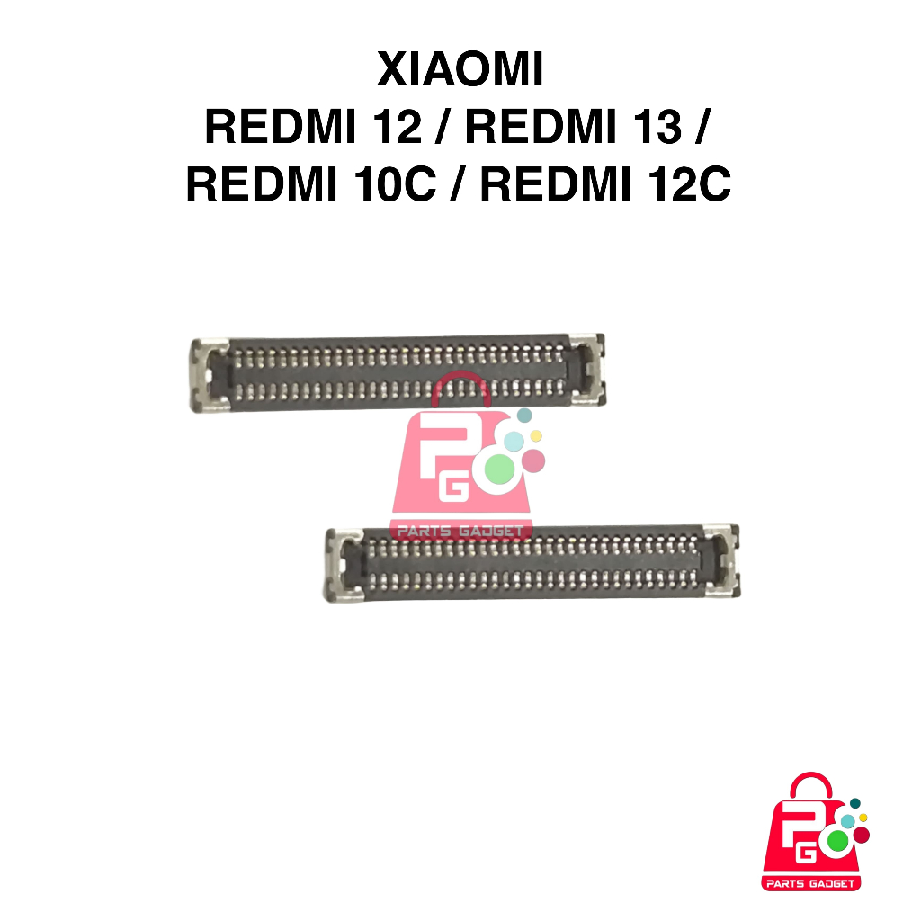 Konektor Lcd Xiaomi Redmi 12 13 10C 10A 12C Soket Connector Di Board Mesin