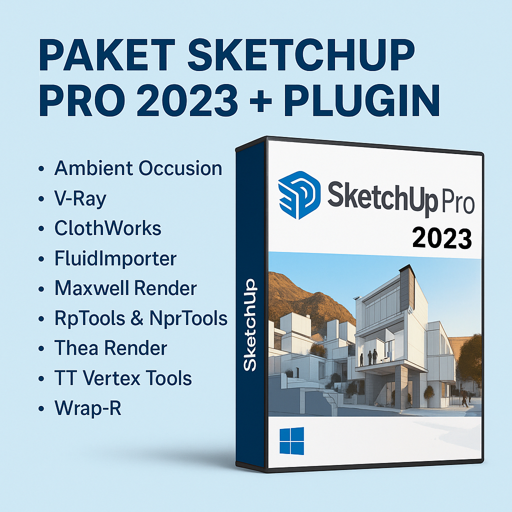 Paket sketchup 2023 + plugin