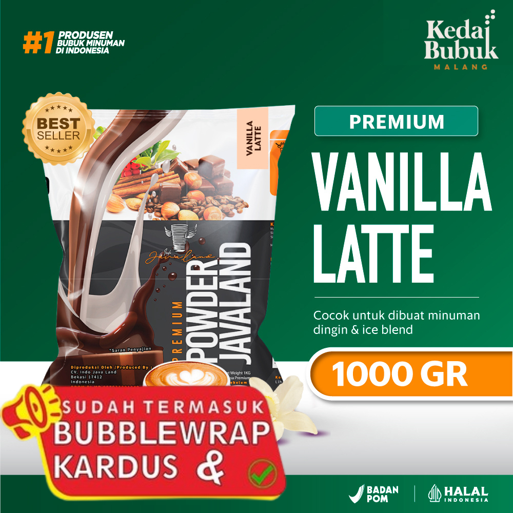 (Premium) Bubuk Minuman Vanilla Latte 1 Kg Javaland