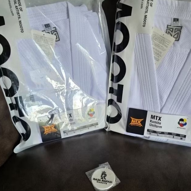 Baju Karate Mooto Kumite White Series Wkf Approved Original 2026