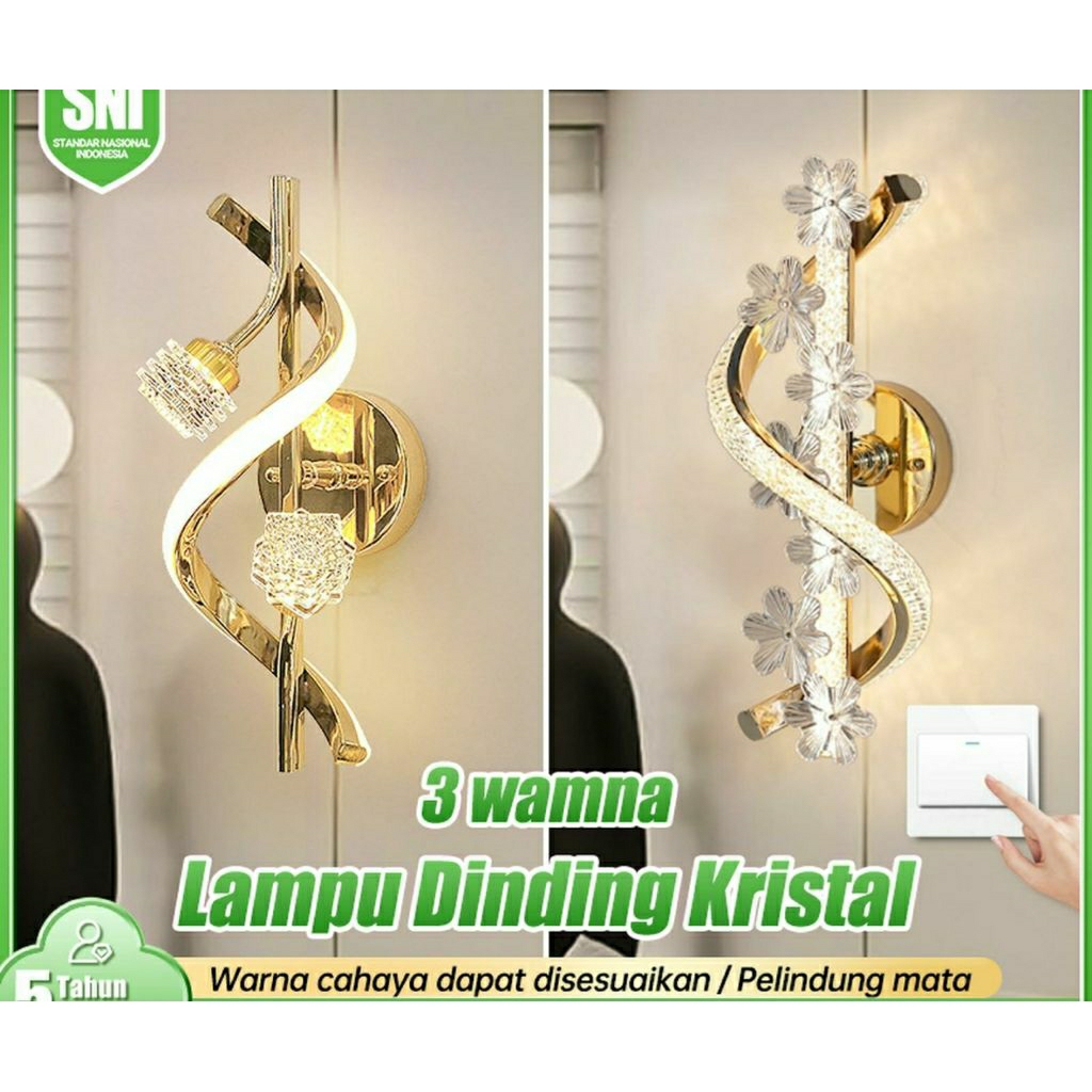 lampu dinding LED mewah / lampu dinding / lampu tempat tidur / lampu tidur / lampu wpc