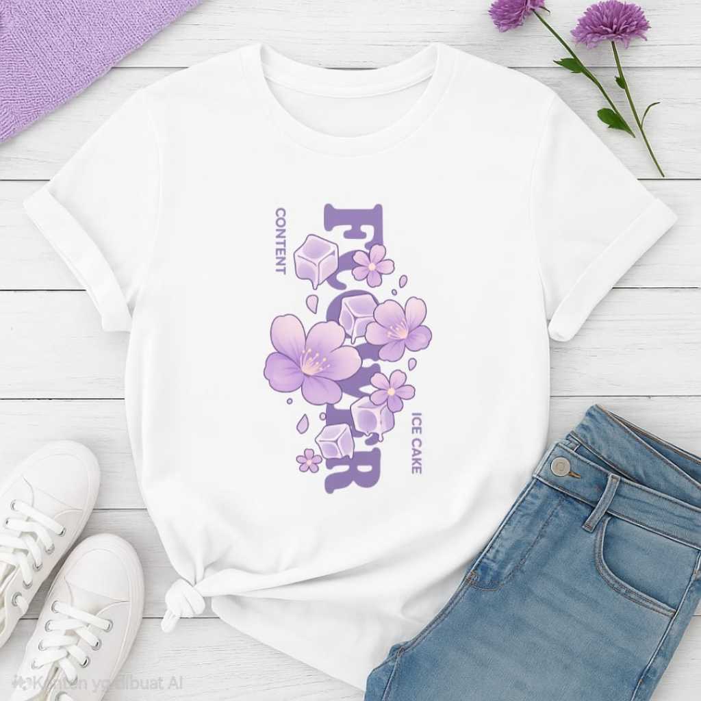 Kaos Oblong Dewasa Anak DT423 Baju Distro Cewek Cowok Atasan Kekinian Murah Lengan Pendek Bahan Katu