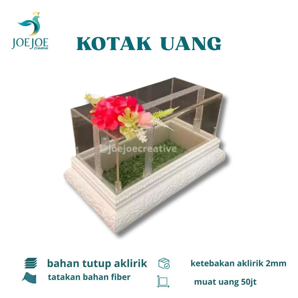 KOTAK UANG AKRILIK | KOTAK MAHAR AKRILIK | KOTAK UANG SESERAHAN