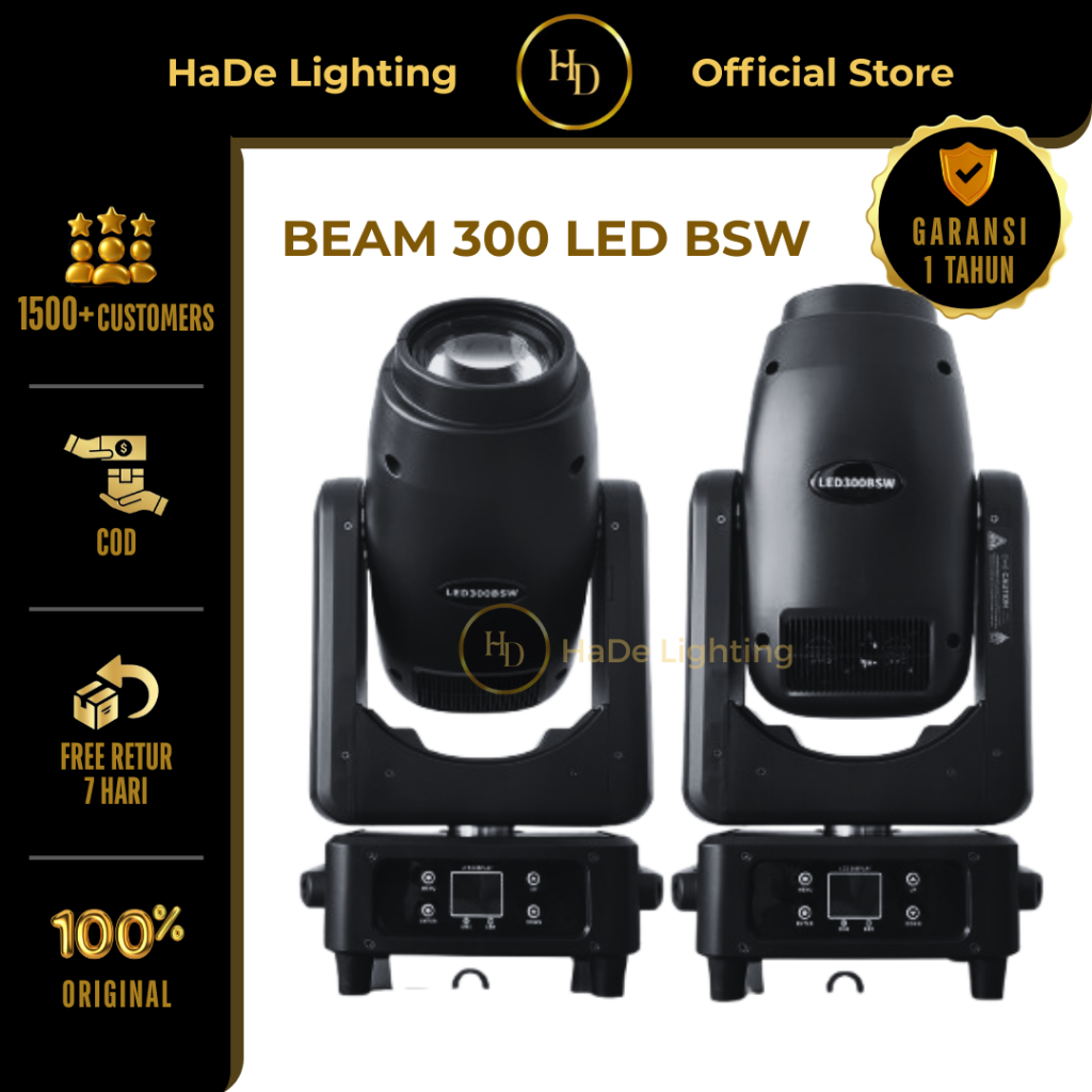 Beam 300 Watt BSW LED - Lampu Sorot Panggung Beam 300 Watt Beam Spot Wash LED