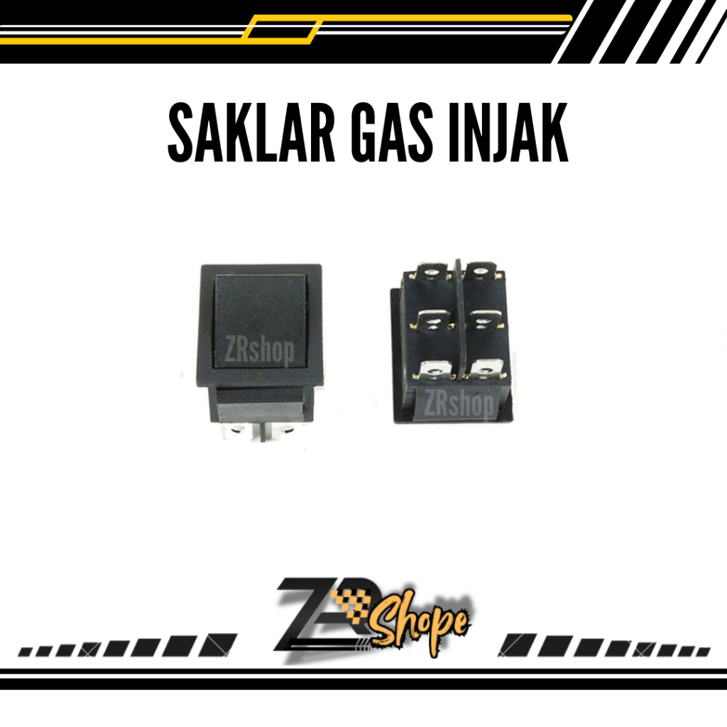 ZRShope || Saklar Tombol Gas Injak 6 Kaki Mobil Mainan Aki Anak Remot Control