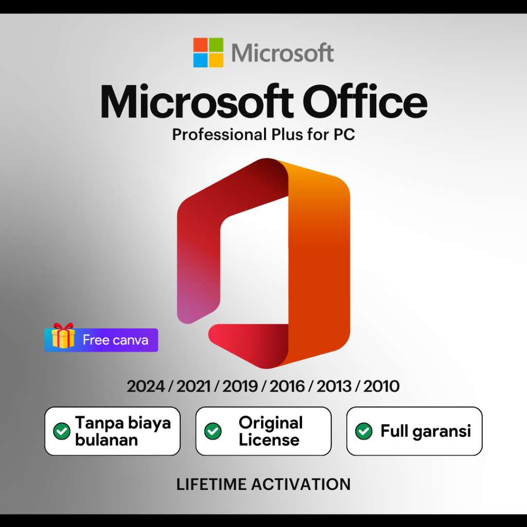 [OFFICE] Microsoft Office 2024 / 2021 / 2019 / 2016 / 2013 / 2010 Professional Plus License - Origin