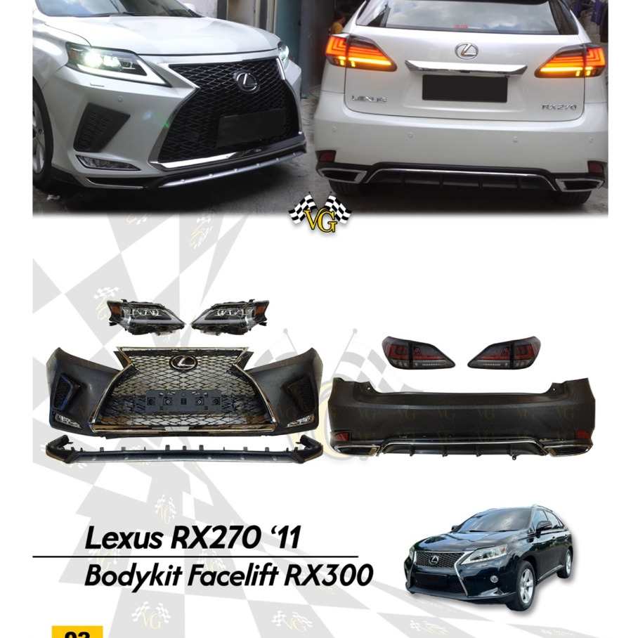 Bodykit Lexus RX270 ke Facelift RX300 Body Kit Lexus RX 270 upgrade RX300 Facelift Headlamp Stoplamp