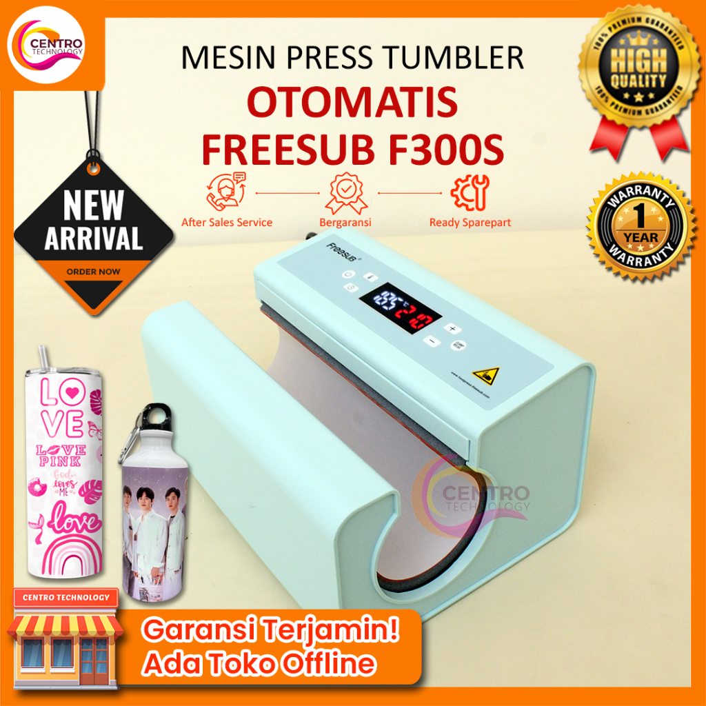 Mesin Press Mug / Gelas / Tumbler Automatic - Tumbler Mug Heat Press Pneumatic Mesin Press Mug