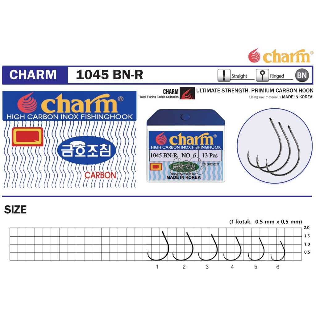 Kail Pancing Charm 1045 R Pancing Udang