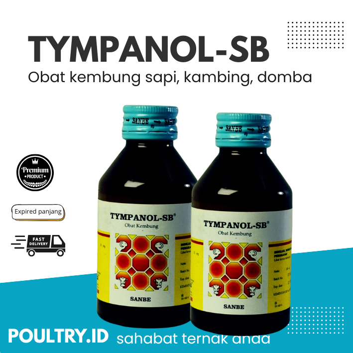 TYMPANOL SB 100ML Obat Kembung Hewan Ruminansia