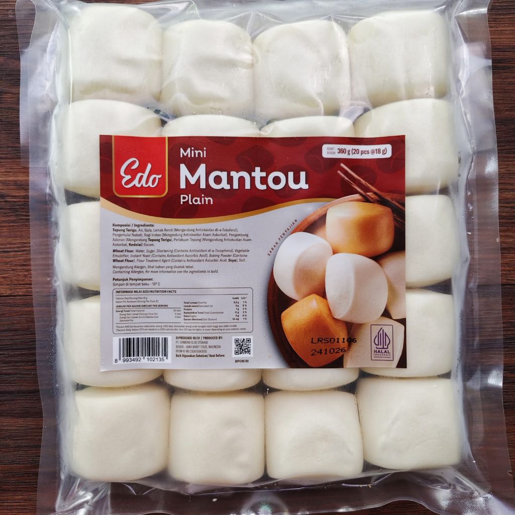 Mantau Edo Plain  | Mantou Edo 20 Pcs