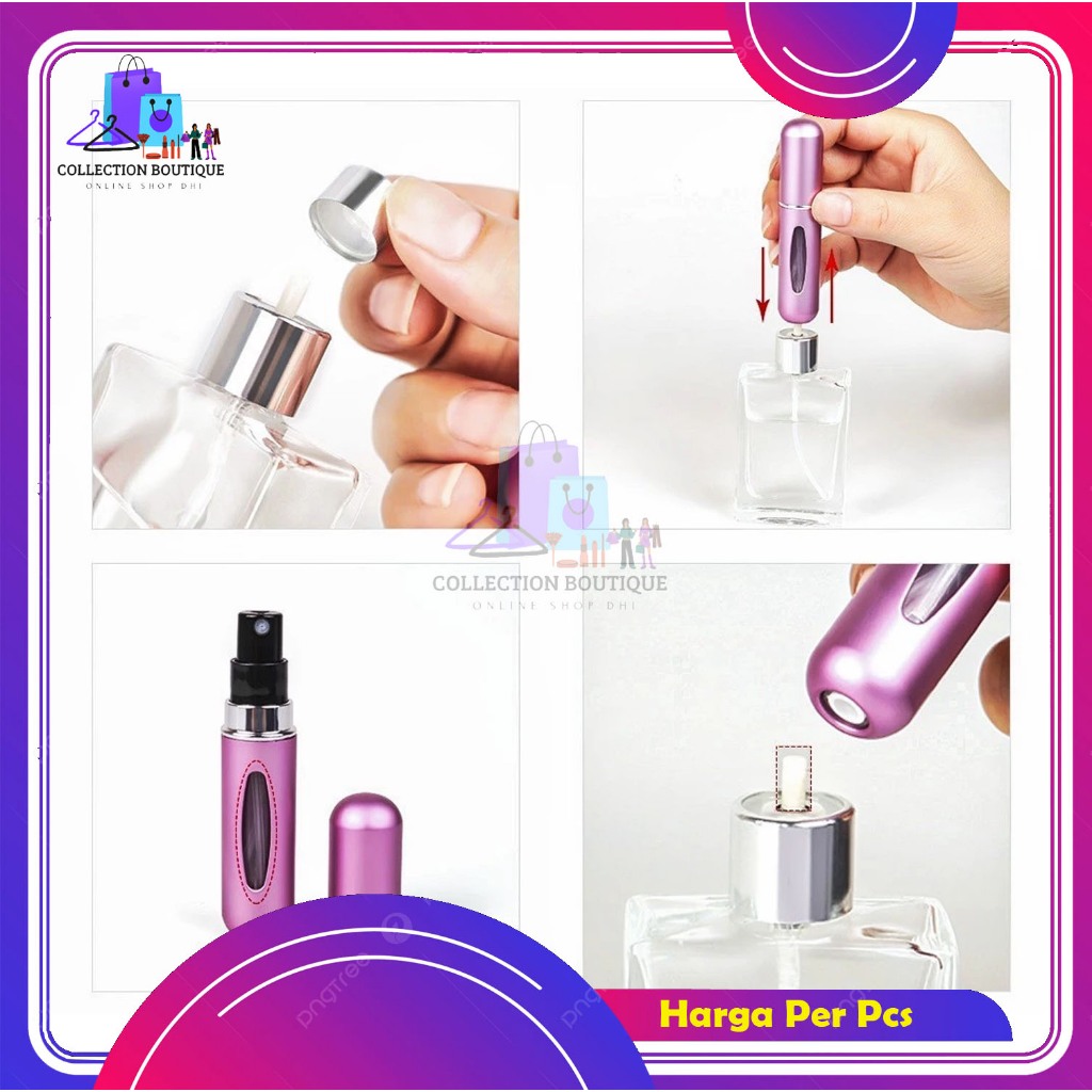 Botol Parfum Travel Size / Botol Parfum Kosong /Parfum Refill Portable 5ml / Botol Travel Mini Refil