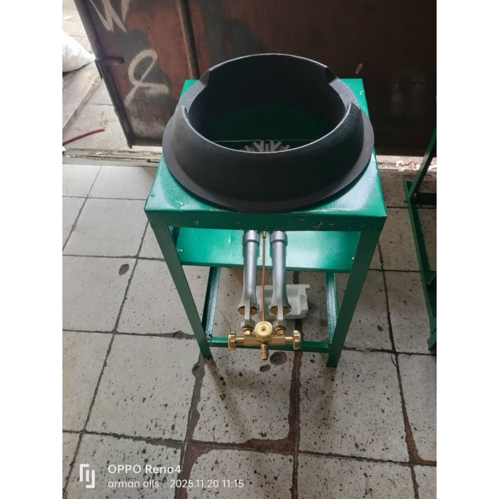 kompor high pressure api besar + tungku kwali range