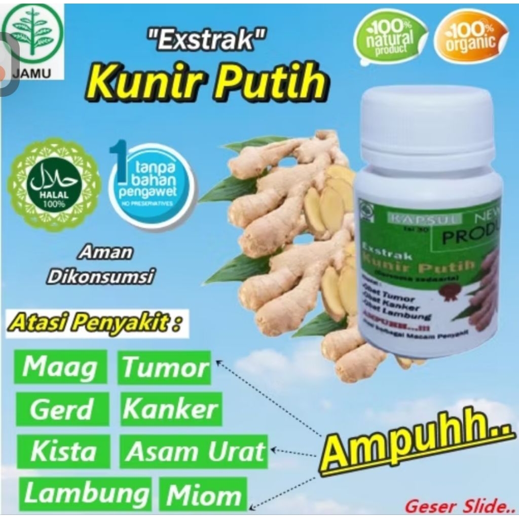 Kapsul kunyit putih